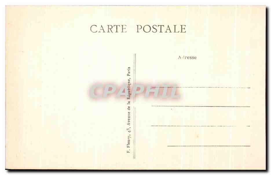 CPA Paris Le Jardin des Tulieries — Verso