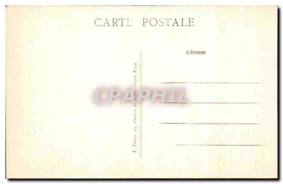 CPA Paris L'Eglise de la Madeleine — Rückseite