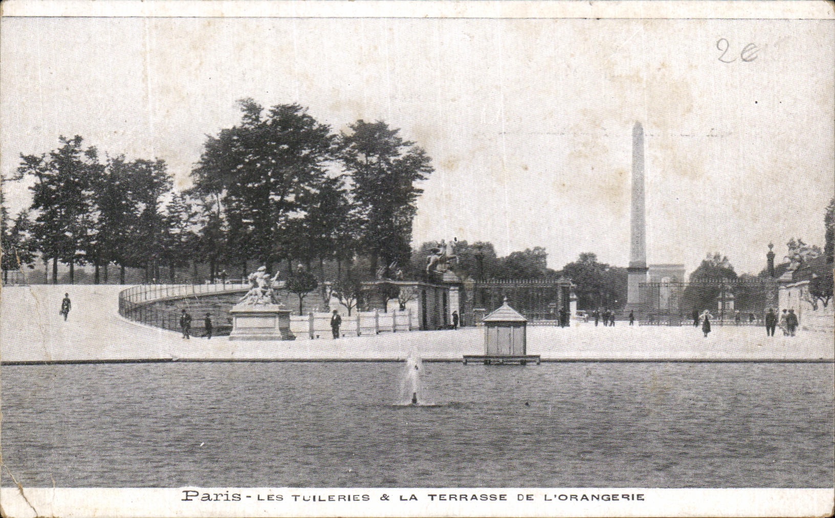 CPA Paris Les Tuileries La Terrasse De L'Orangerie