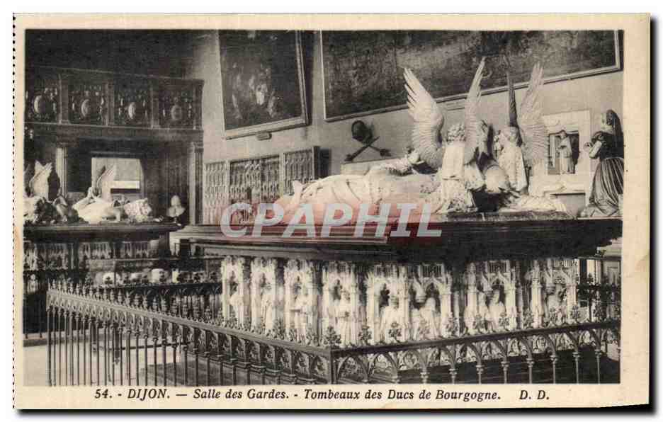 CPA Dijon Salle des Gardes Tombeaux des Ducs de Bourgogne