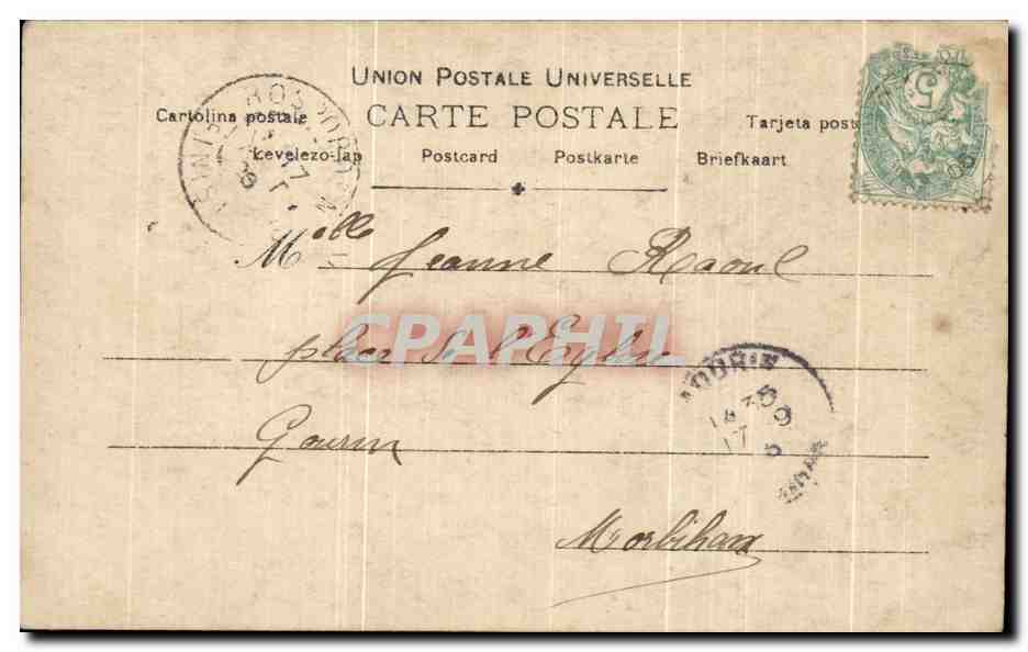 CPA Soiree Intime Femme Fantaisie — Verso