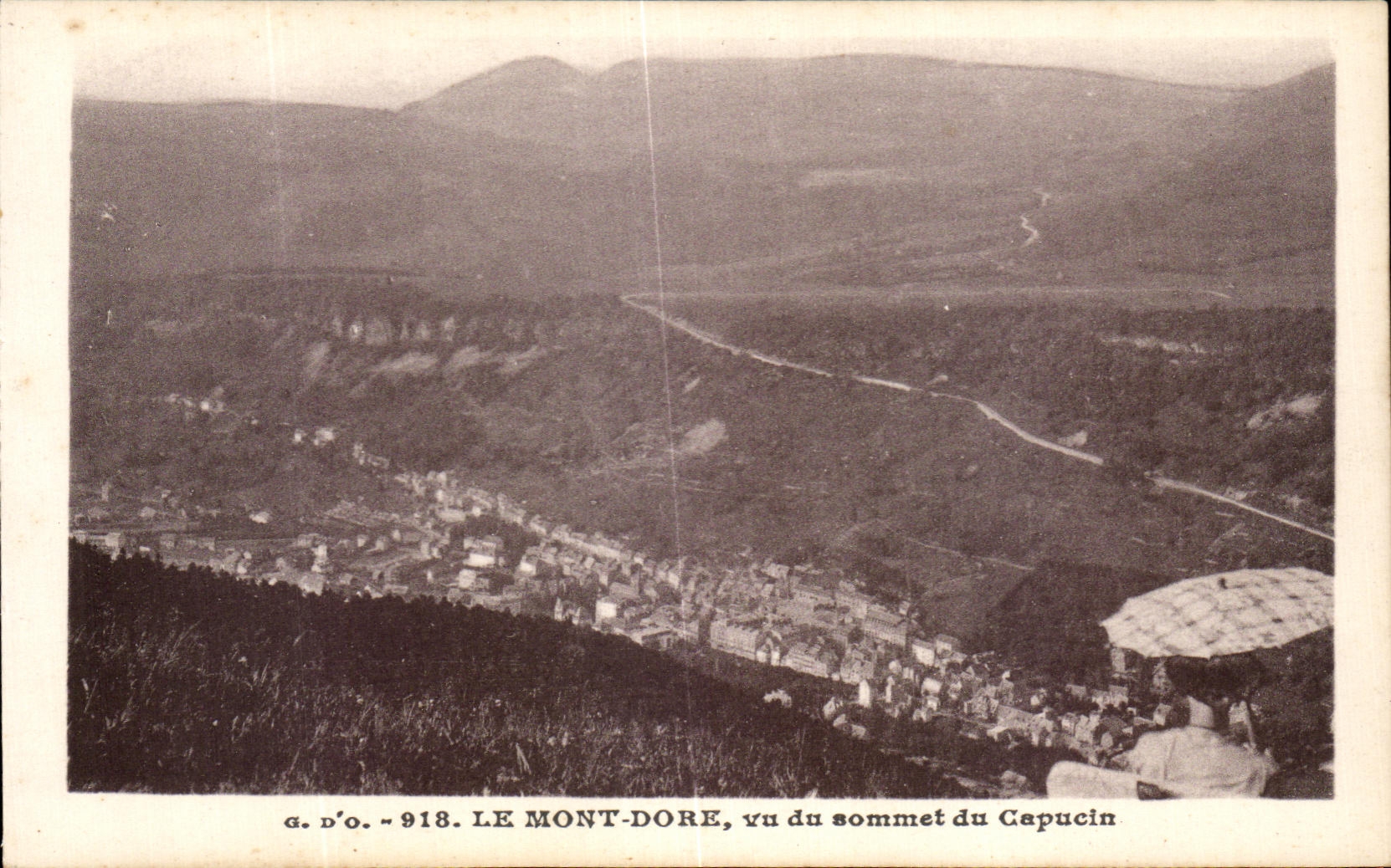 CPA Le Mont Dore Vu du sommet du Capucin