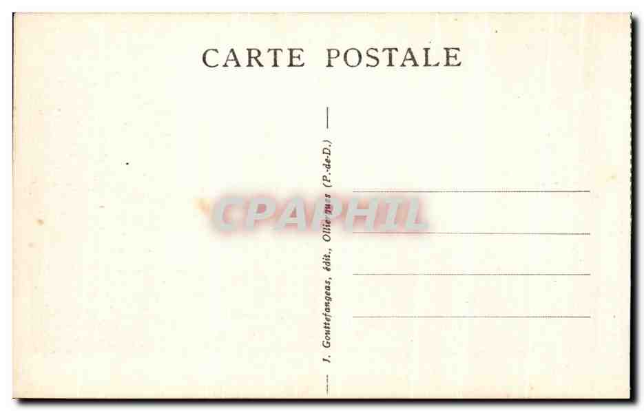 CPA Le Mont Dore Vu du sommet du Capucin — Verso