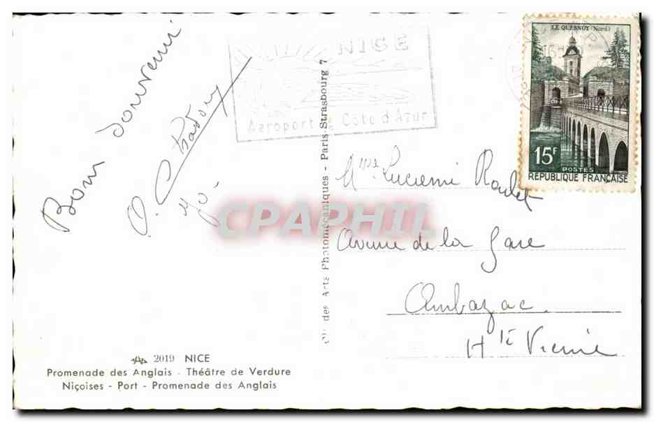 CPA Nice — Verso