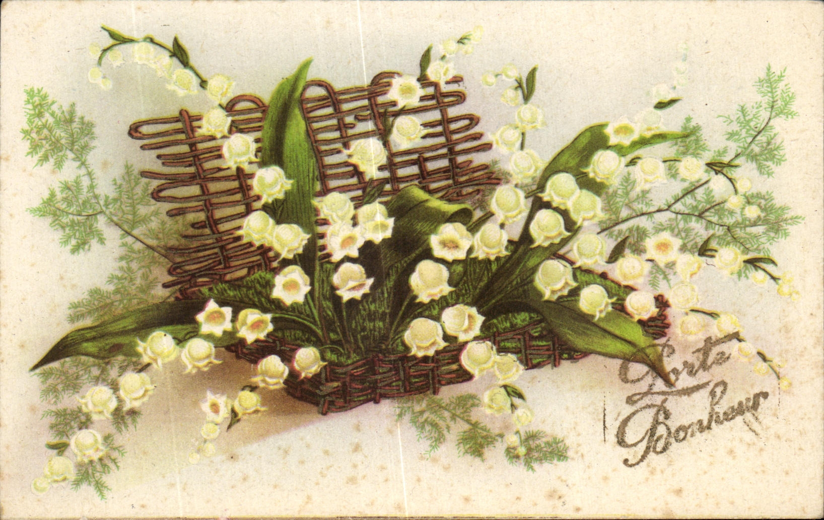 CPA Fantaisie Fleurs Muguet 