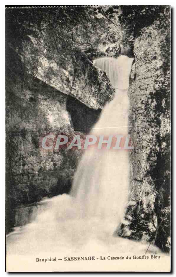 Dauphiné — SASSENAGE — La Cascade du Gouffre Bleu