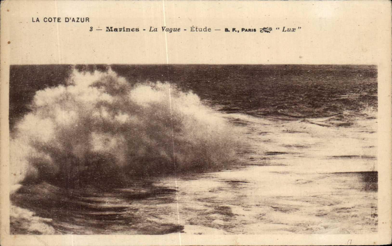 CPA Marines La Vague Etude La Cote D'Azur