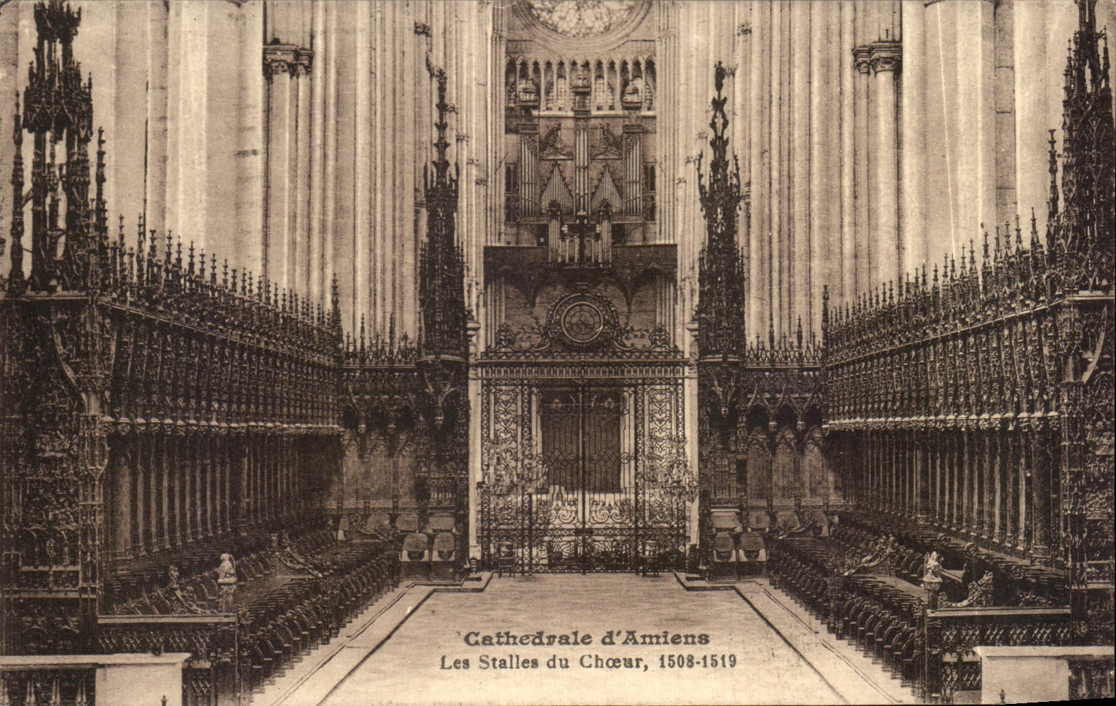 Cathédrale d'Amiens — Les Stalles du Chœur, 1508-1519 — Éd. Régéaut, Rep. int.