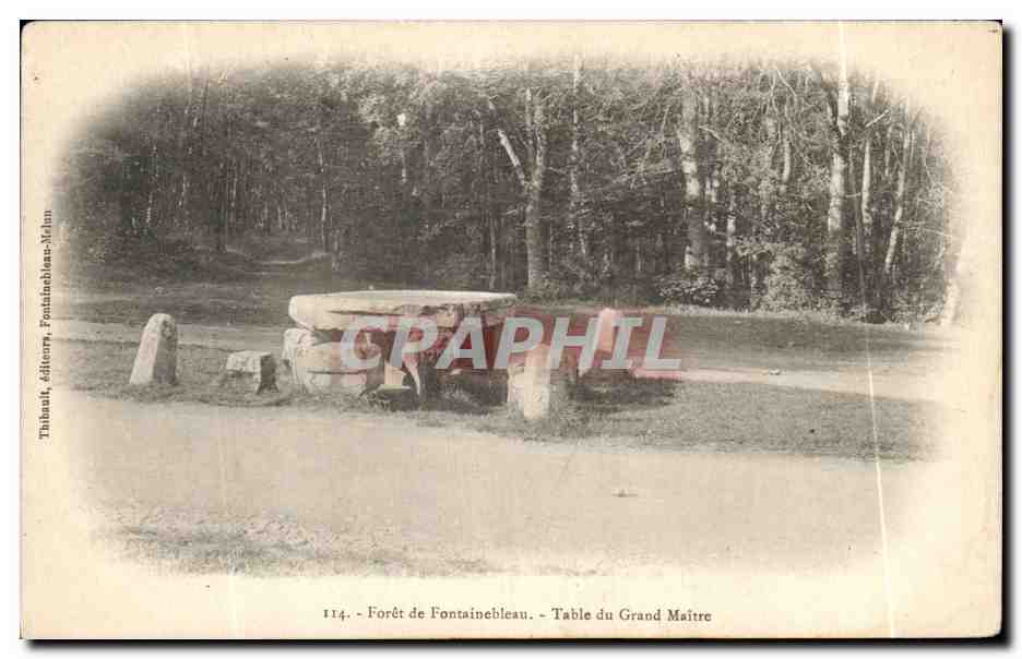 Forêt de Fontainebleau - Table du Grand Maître — Thibault, éditeur, Fontainebleau-Meun