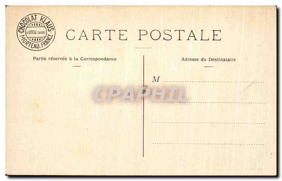 CPA Chateau d'Amboise Indre et Loire — Rückseite