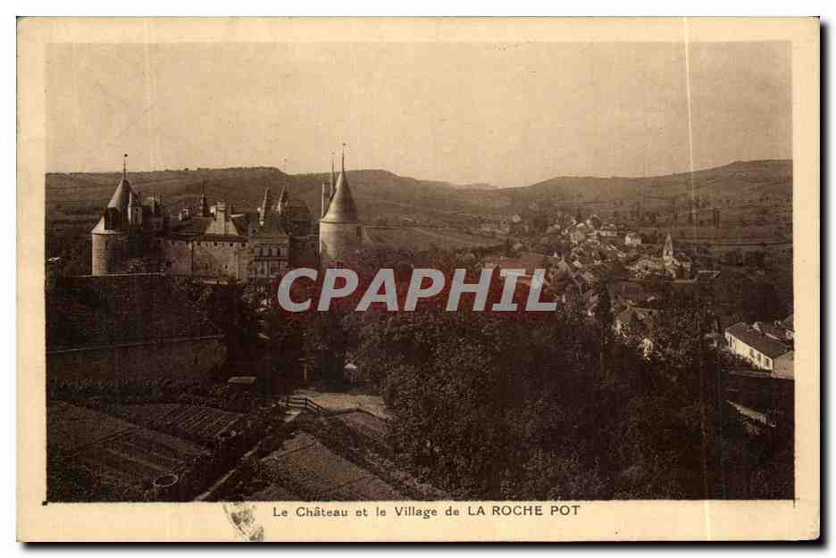 CPA Le Chateau et le Village de La Roche Pot