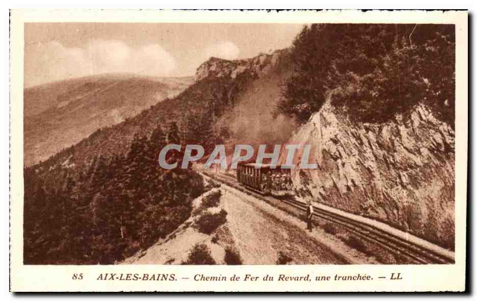 CPA Aix Les Bains Chemin De Fer Du Revard Une Tranchee Train 