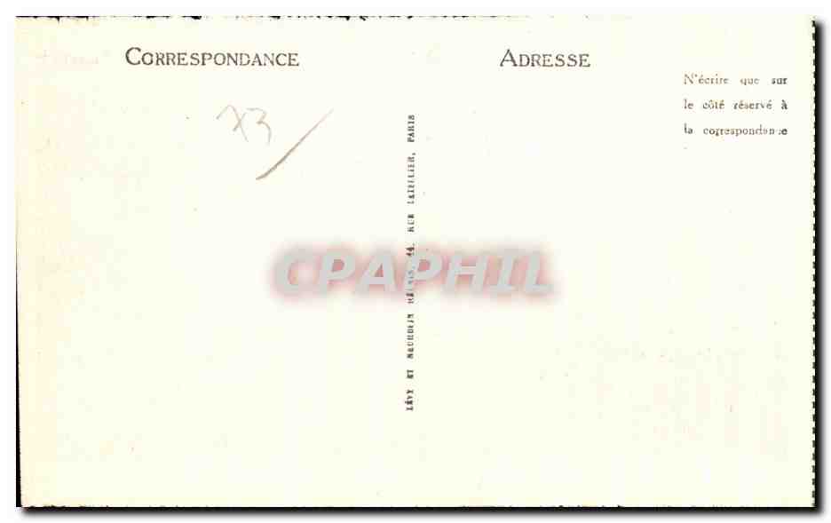 CPA Aix Les Bains Chemin De Fer Du Revard Une Tranchee Train  — Rückseite