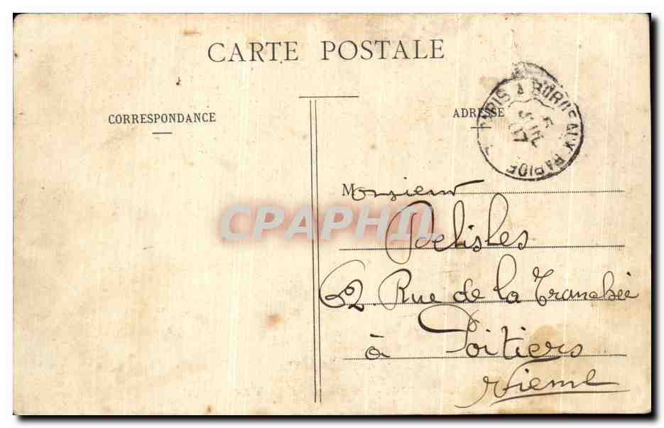 CPA Paris La Nouvelle Gare d'Orleans Peniche  — Rückseite
