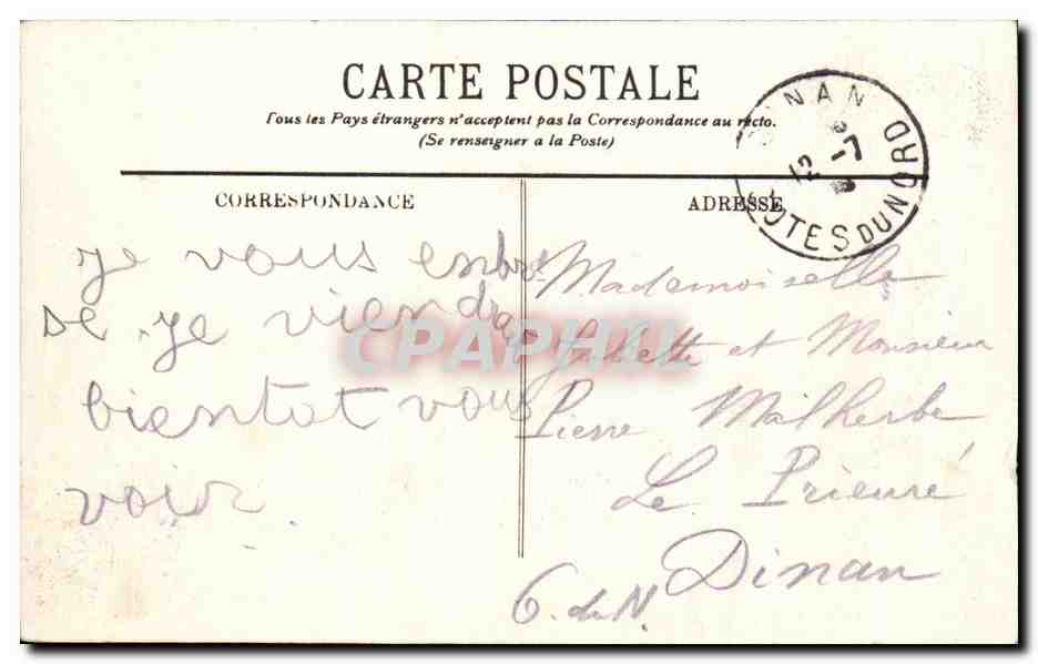 CPA Lourdes Le Funiculaire du Pic Jer Le Grand Viaduc — Verso