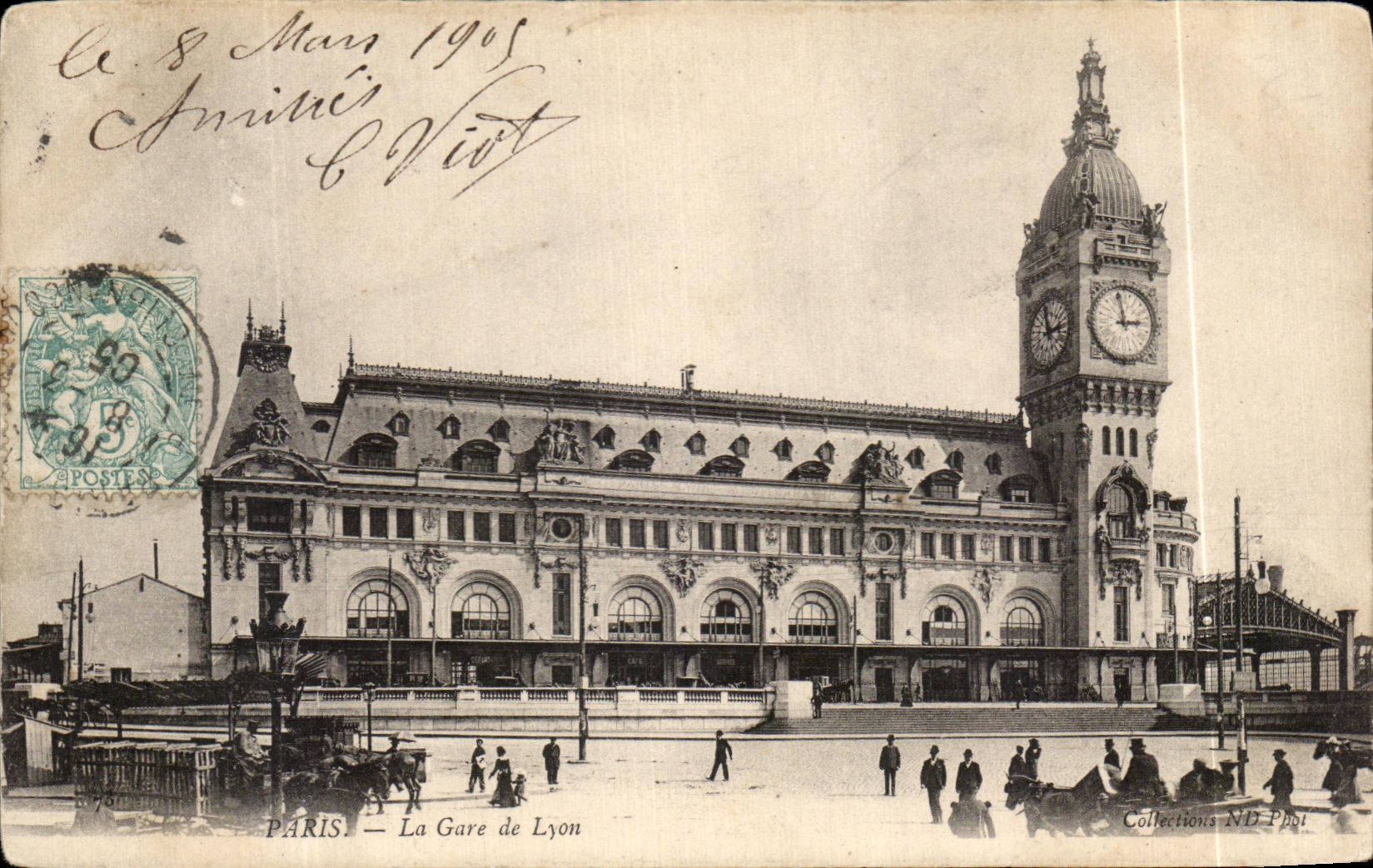 CPA Paris La Gare de Lyon 