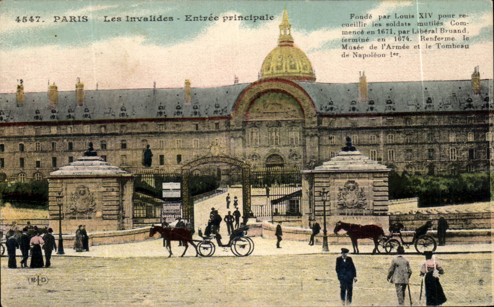 CPA Paris Les Invalides Entree Prinicipale