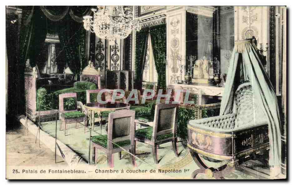 Palais de Fontainebleau — Chambre à coucher de Napoléon Ier — n°25