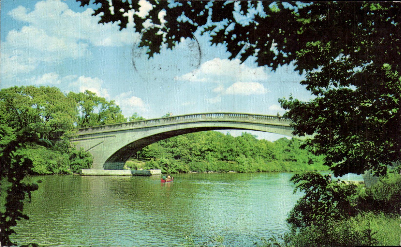 CPA Genesee Valley Park Rochester New York The Beautiful Genesee River And The Historic