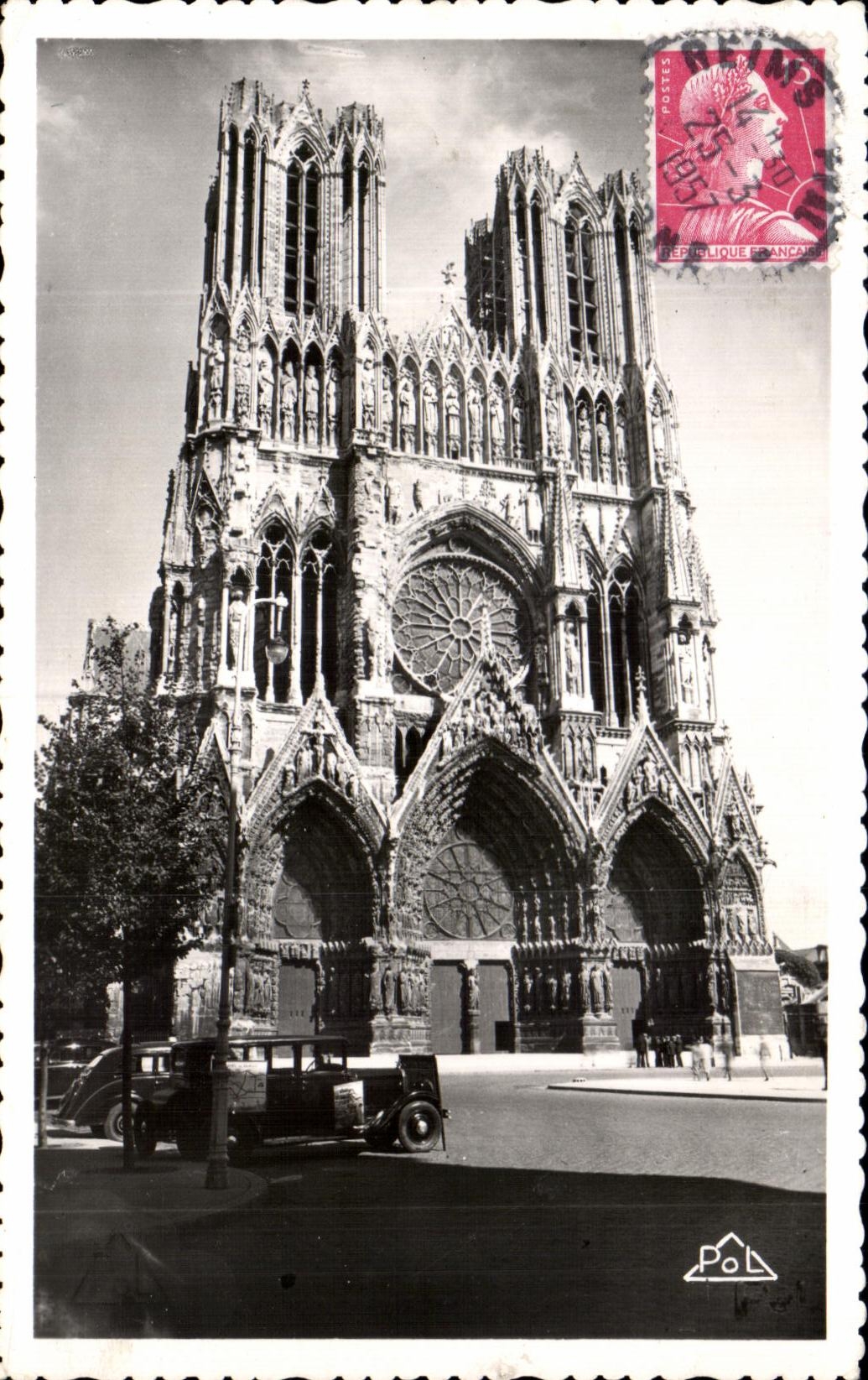 CPA Reims La Cathedrale