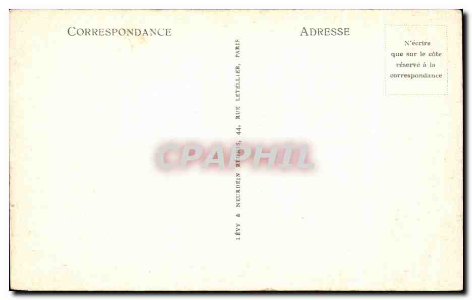 CPA Cannes La Croisette et le Mont Chevalier — Rückseite