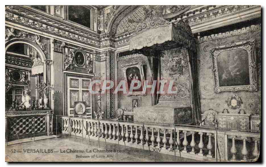 CPA Versailles Le Chateau La Chambre a coucher de Louis XIV