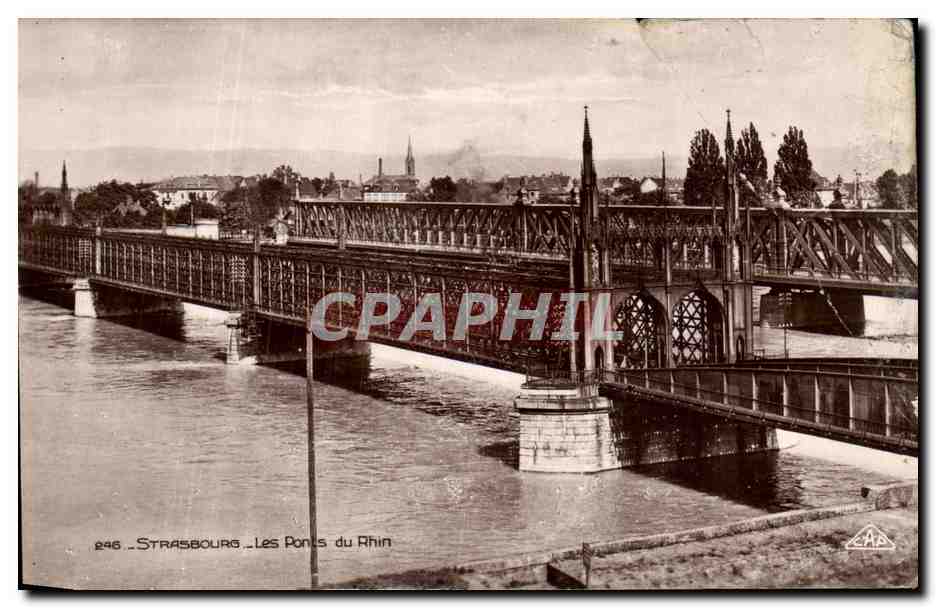 CPA Strasbourg Les Ponts du Rhin
