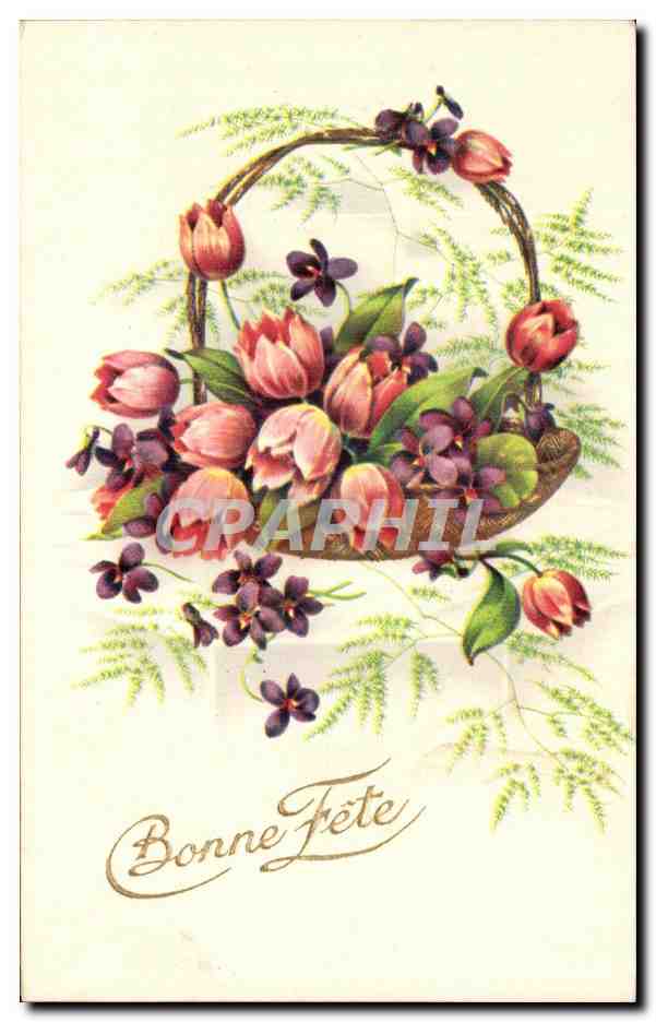 CPA Fantaisie Fleurs 