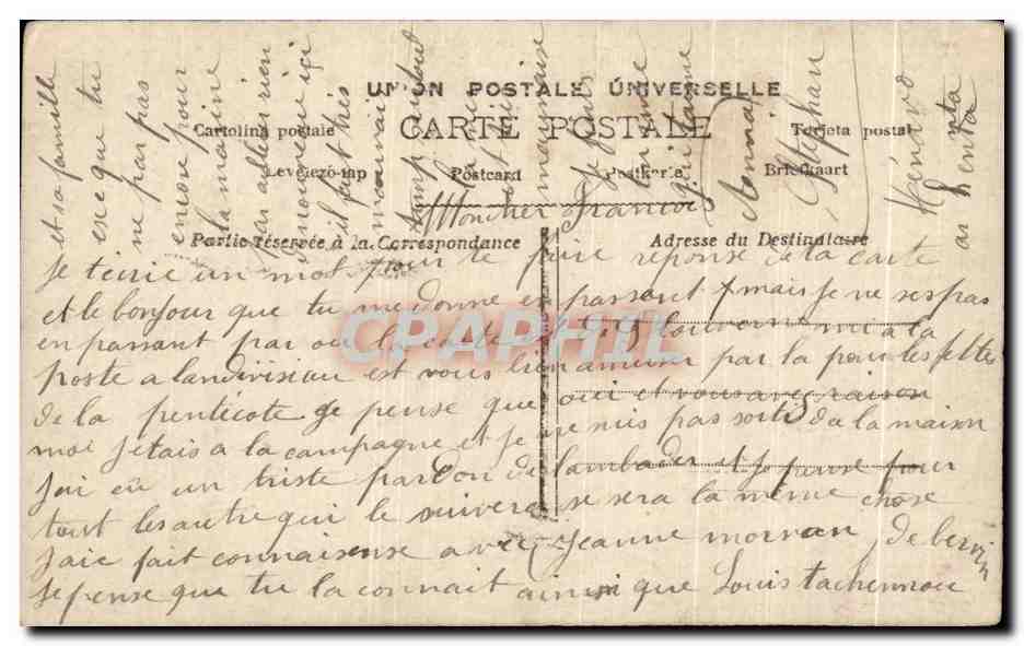 CPA Fantaisie Fleurs Enfant — Rückseite