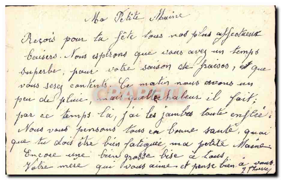CPA Fantaisie Fleurs  — Verso