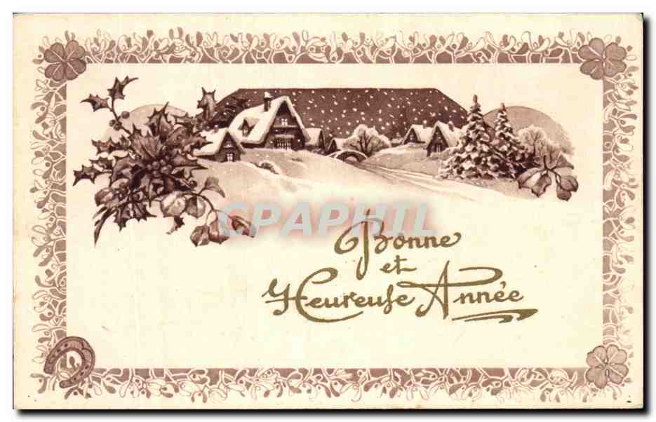 CPA Fantaisie Bonne annee