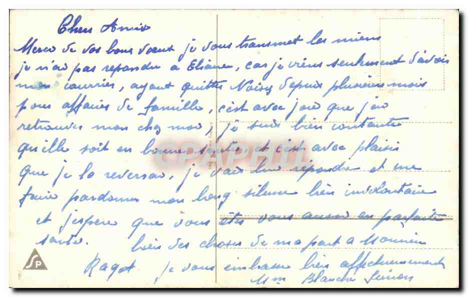 CPA Fantaisie Fleurs  — Back