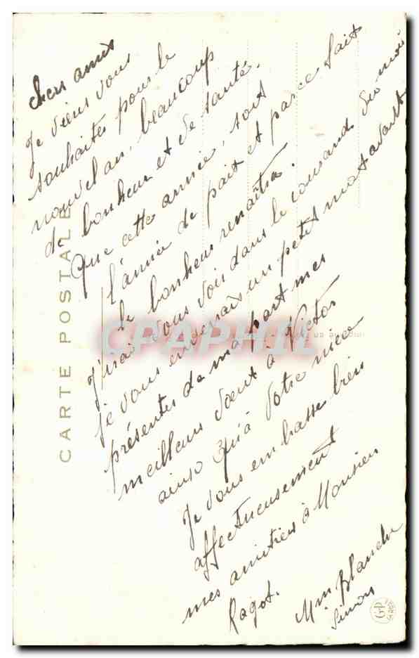 CPA Fantaisie Fleurs  — Verso