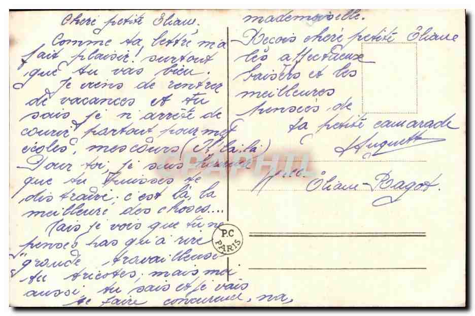 CPA Fantaisie Fleurs  — Verso