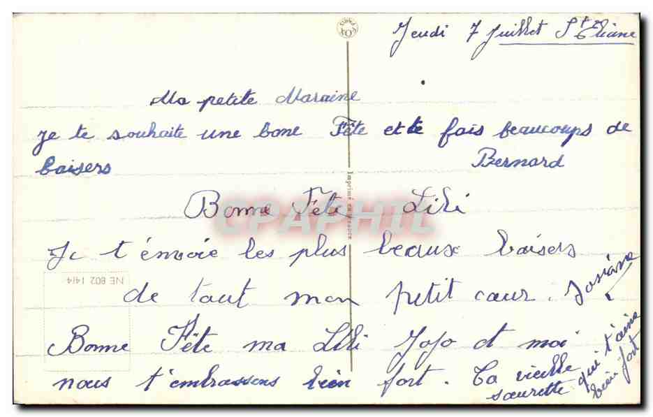 CPA Fantaisie Fleurs  — Verso