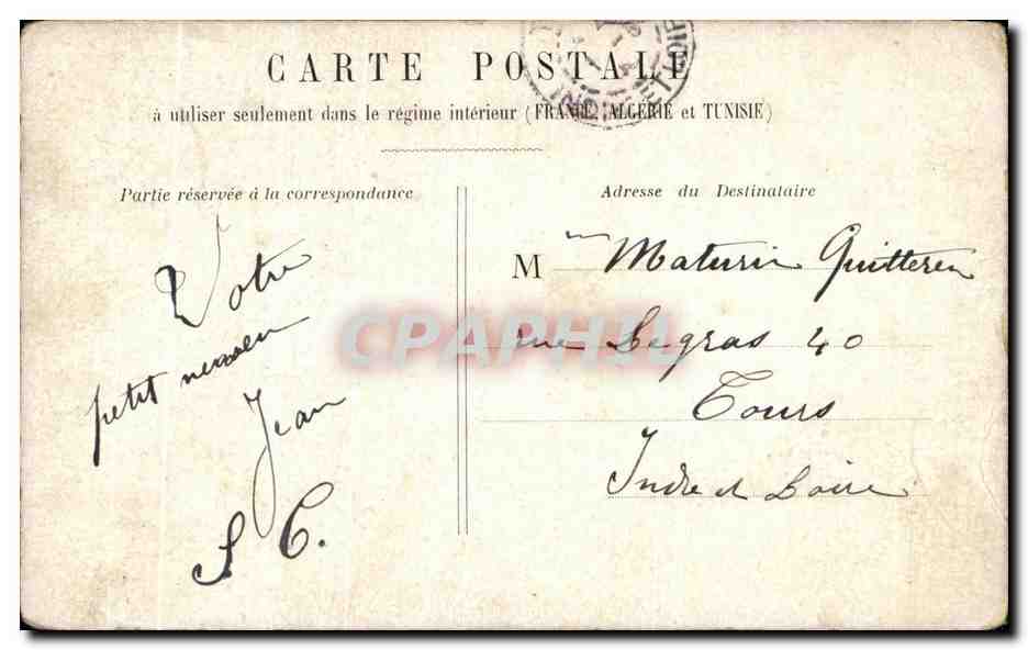 CPA Fantaisie Enfant — Rückseite