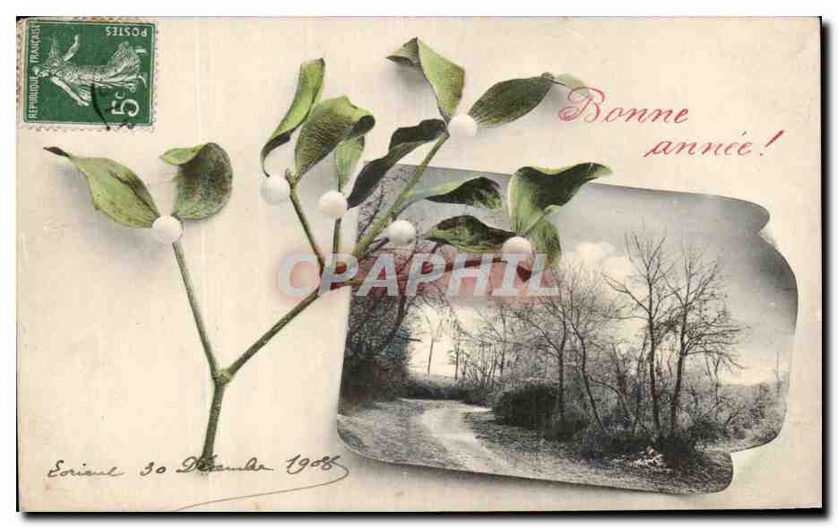 CPA Fantaisie Bonne annee