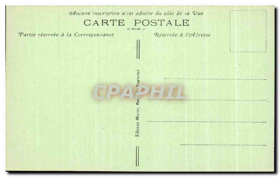 I Giardini del Casinò — Stazione termale di Bagnolles-de-l'Orne — Editore Morn, Bagnolles-de-l'Orne, n°8 — Verso