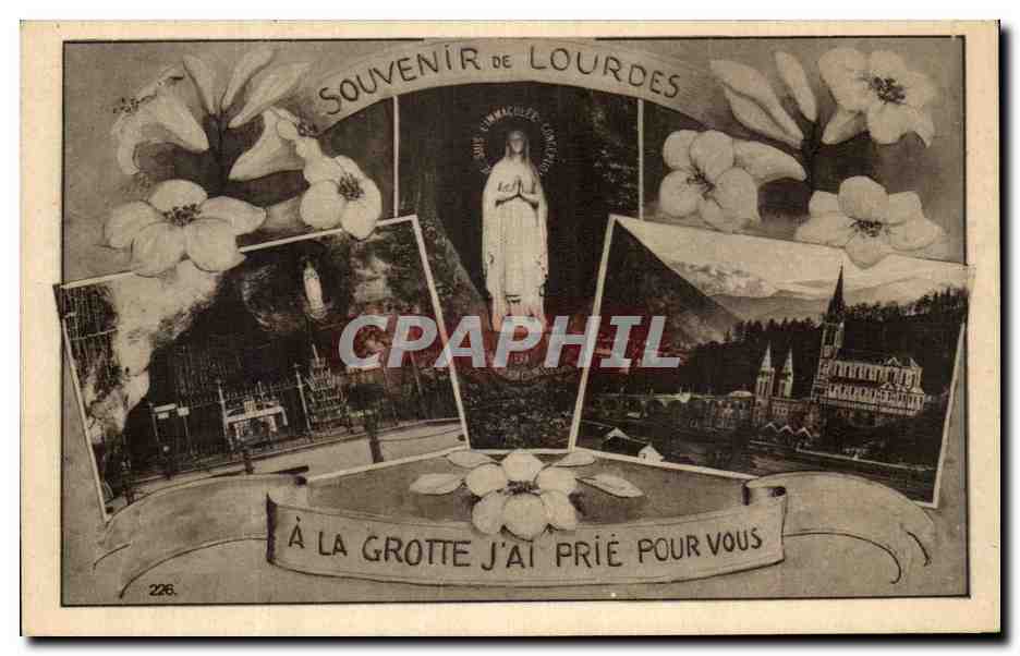 CPA A La Grotte J'Ai Prie Pour Vous Lourdes