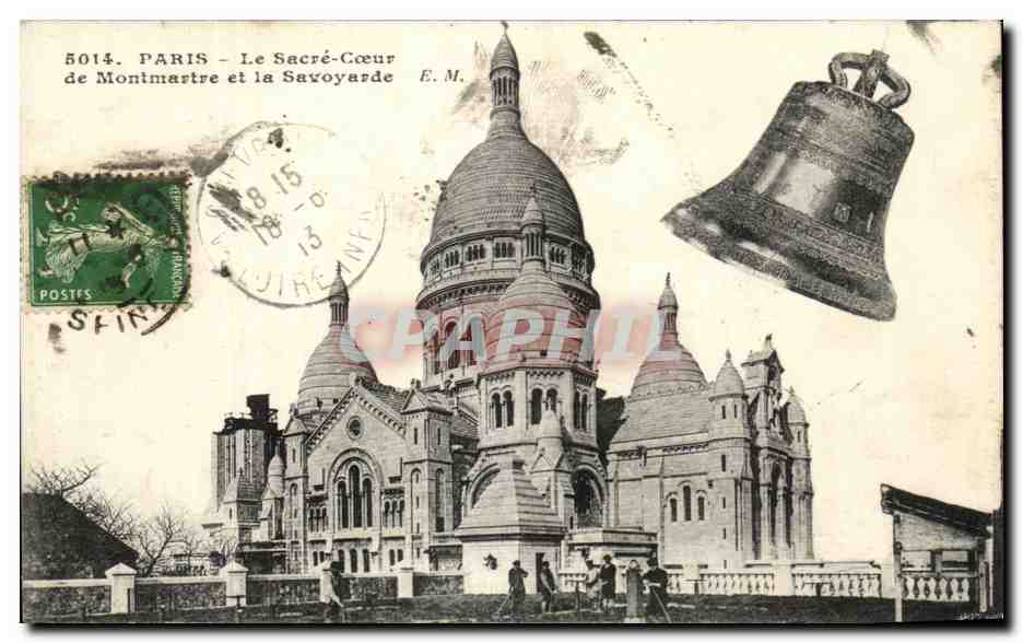 CPA Paris Le Sacre Coeur De Montmartre Et La Savoyarde