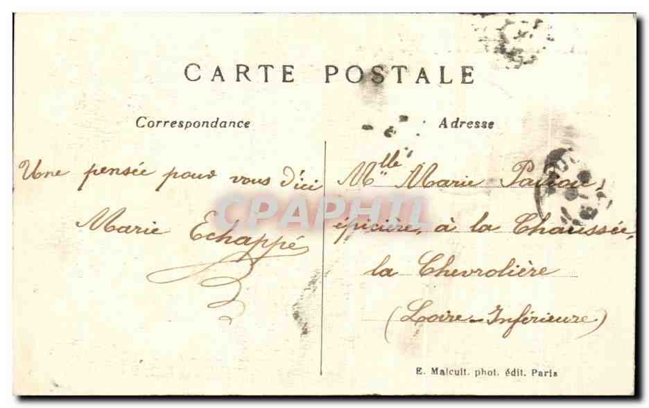 CPA Paris Le Sacre Coeur De Montmartre Et La Savoyarde — Rückseite