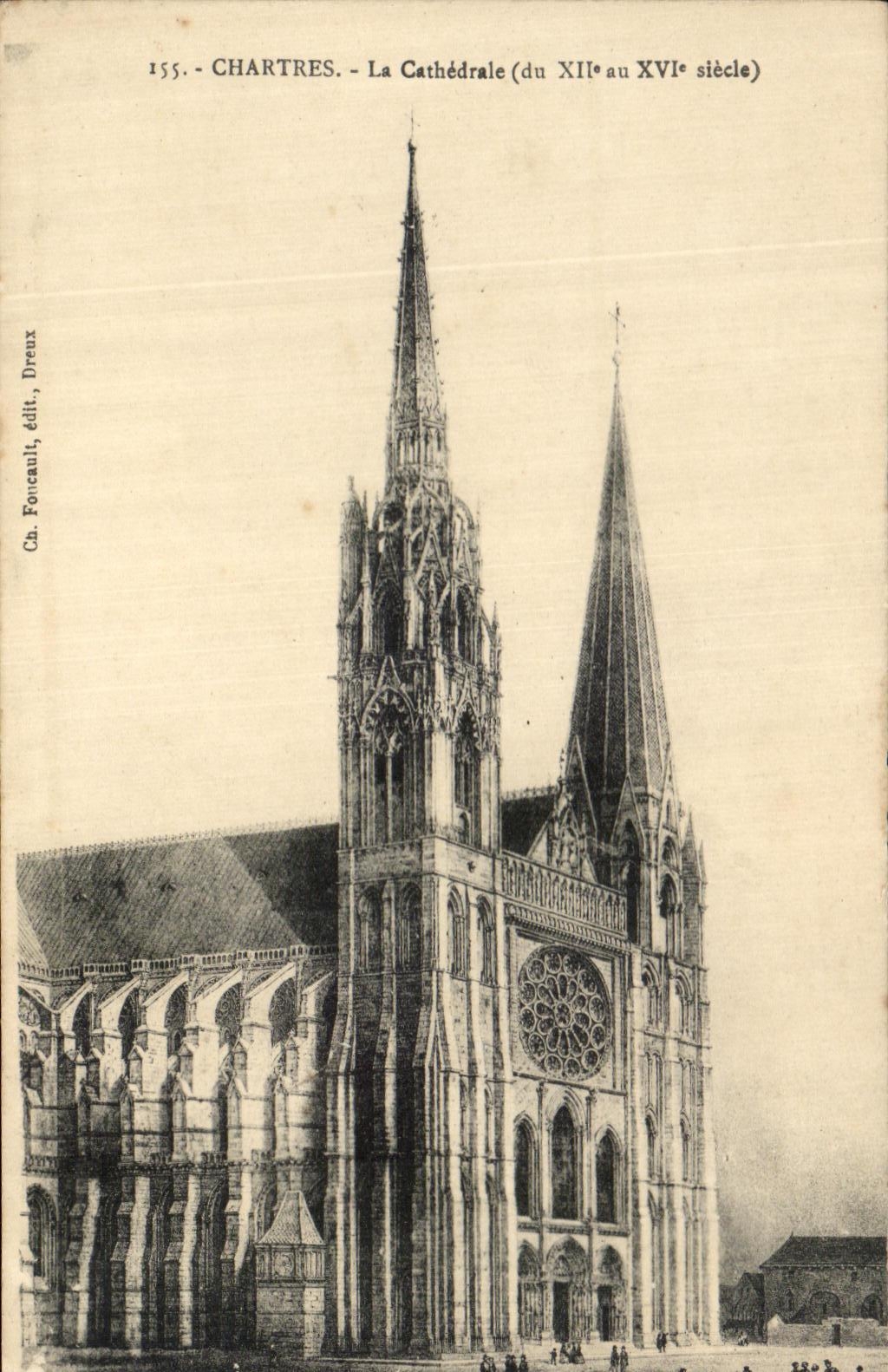 CPA Chartres La Cathedrale