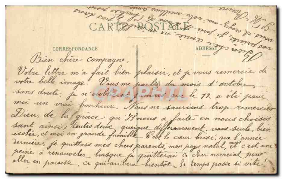 CPA Chartres La Cathedrale — Verso