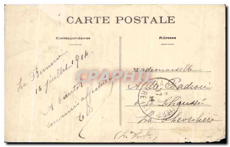 CPA La Bernerie en Retz — Verso