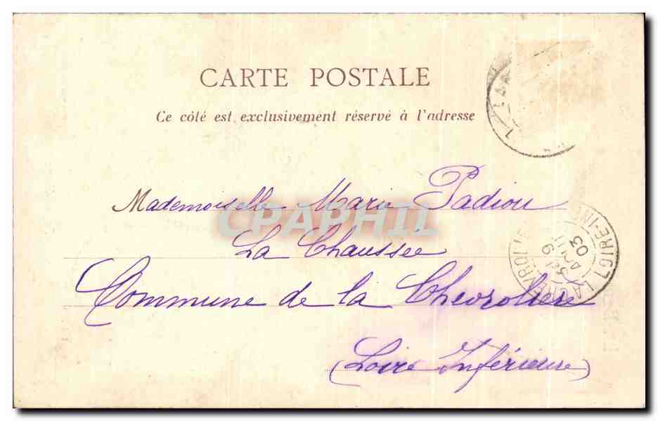 CPA La Bernerie Sainte Anne — Verso