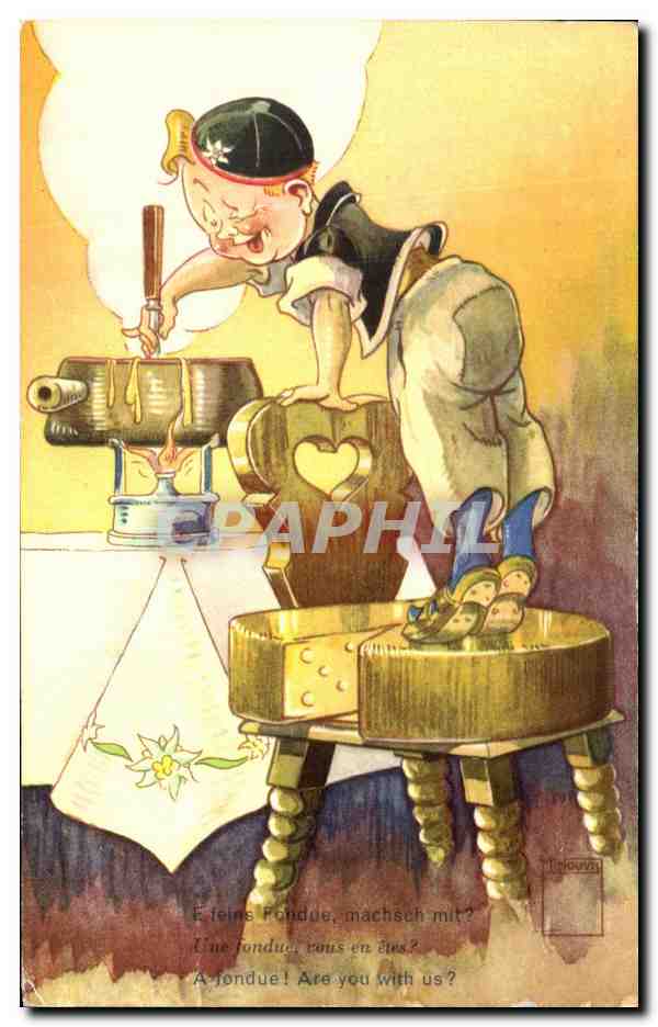 CPSM Une Fondue Enfant Suisse
