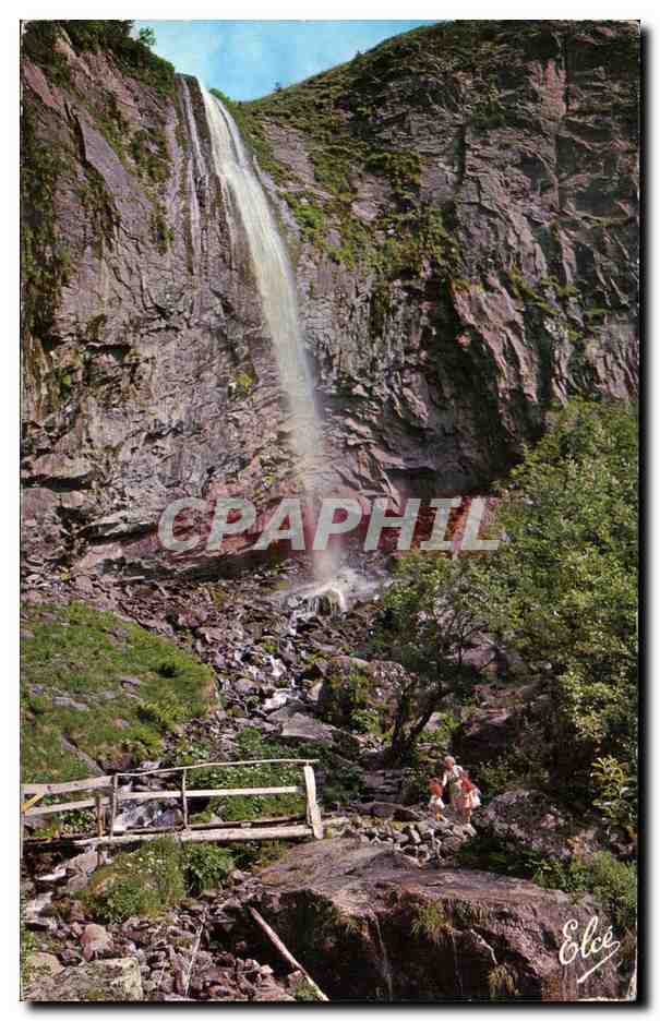 La Grande Cascade descendant des Plateaux de Durbize — Puy-de-Dôme — Éditeur Elcici, n° P 1555