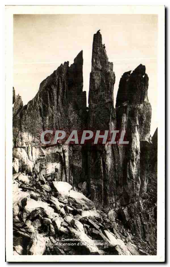 CPA Chamonix Ascension d'une aiguille 