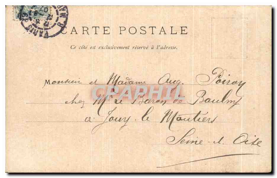 CPA Versailles Galerie des Batailles — Verso