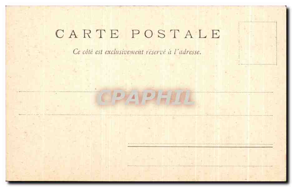 CPA Versailles Petit Trianon Chambre de Marie Antoinette — Verso